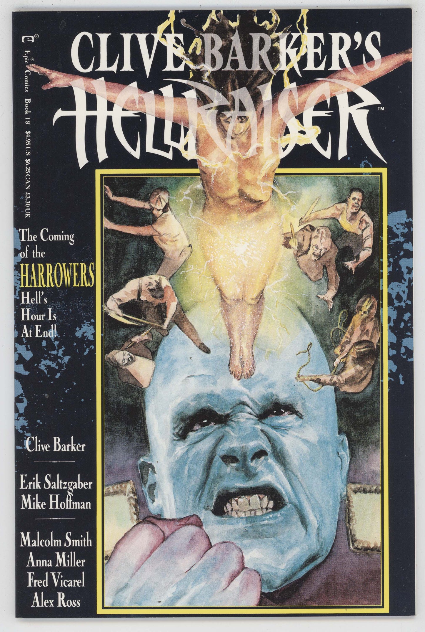 Hellraiser 18 Epic Marvel 1992 NM Clive Barker Pinhead Alex Ross