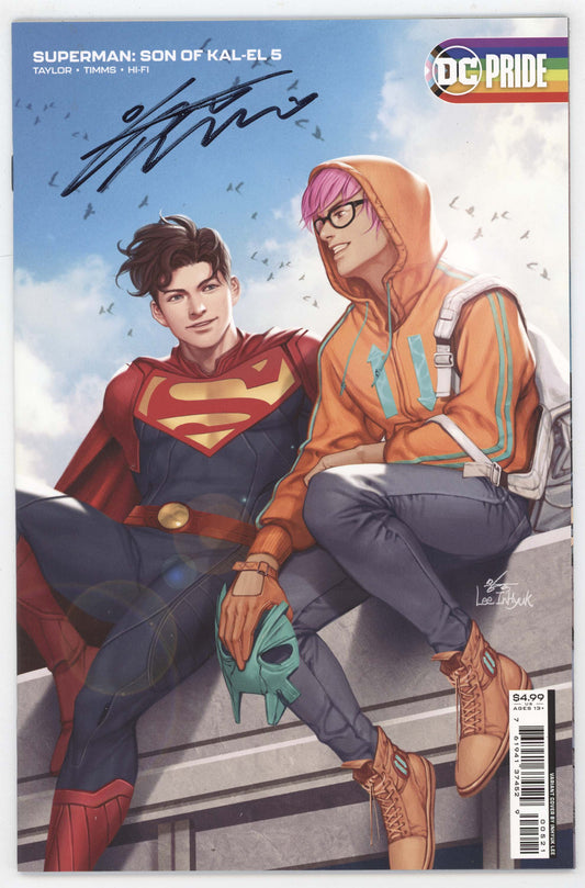Superman: Son of Kal-EL #5 B Card Stock Signed by Inhyuk Lee COA DC