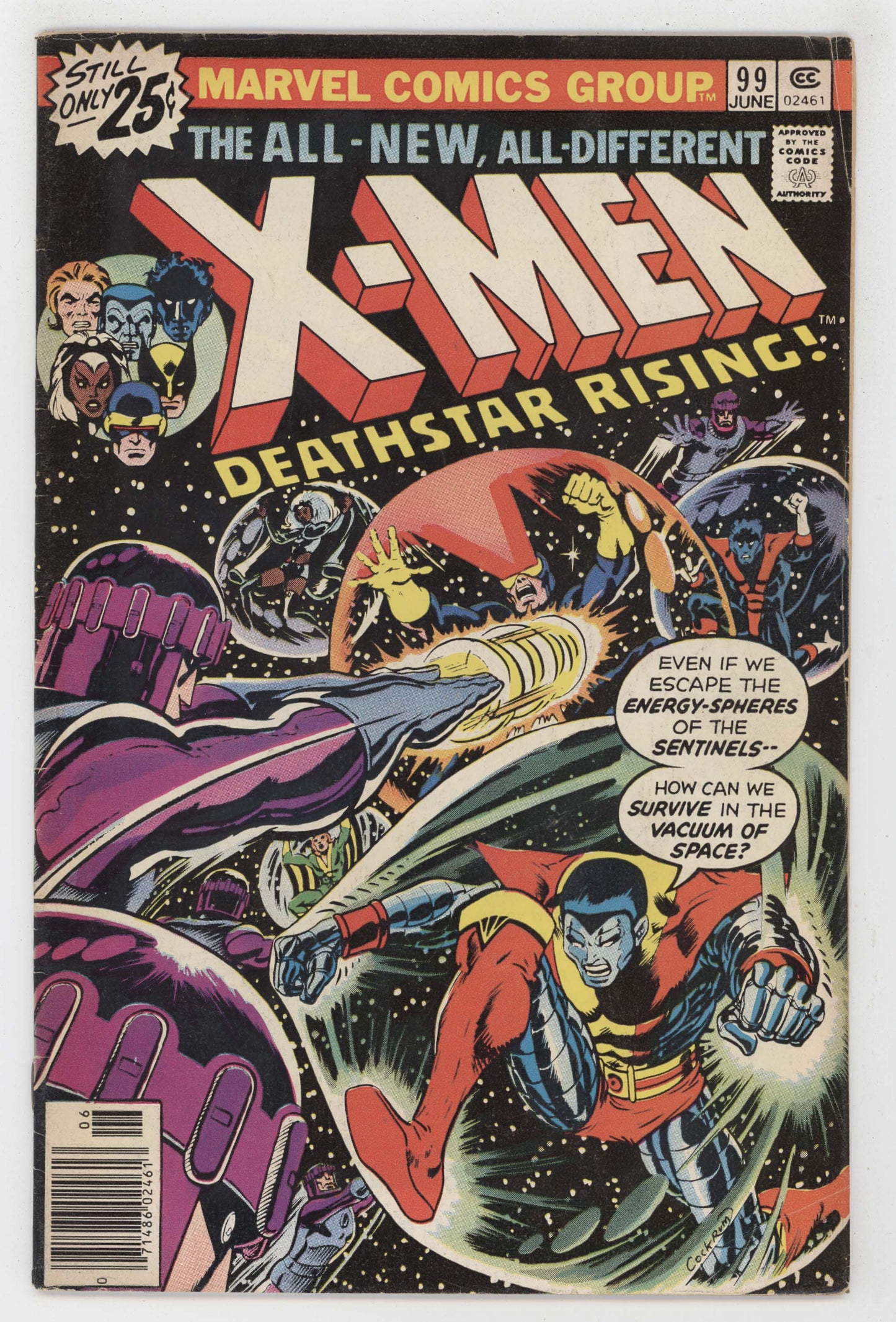 Uncanny X-Men 99 Marvel 1976 VG FN Wolverine Jean Grey 1st Black Tom Cassidy