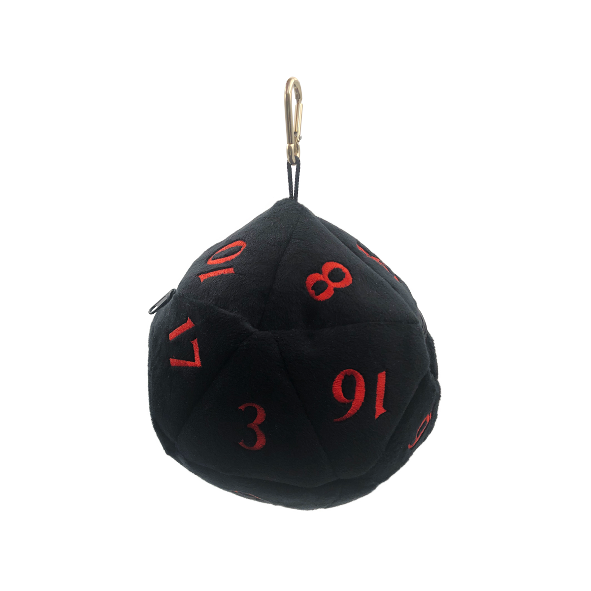 Ultra PRO: Dice Bag - Plush D20 (Dungeons & Dragons / Black & Red)