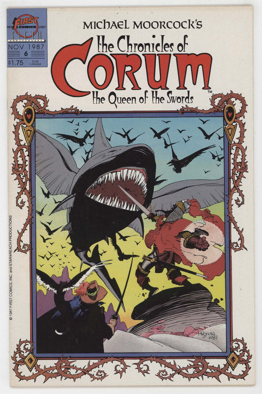 Chronicles Of Corum 6 First 1987 NM- 9.2 Michael Moorcock Mike Mignola