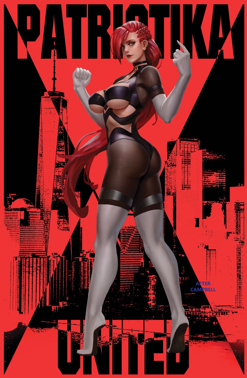 PATRIOTIKA UNITED #1 SSCO BW GA IS HOMAGE 2021