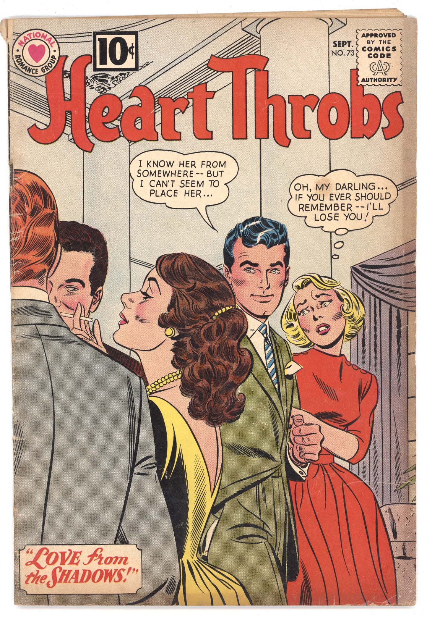 Heart Throbs 73 Quality 1961 VG FN John Romita Romance GGA Love Triangle