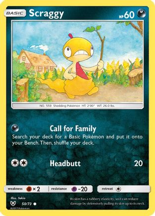 Scraggy 050/73 - Shining Legends Reverse Holofoil