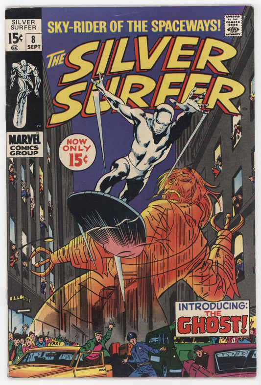 Silver Surfer 8 Marvel 1969 VF Mephisto Stan Lee John Buscema