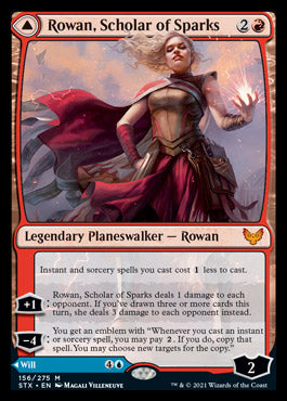 Rowan, Scholar of Sparks // Will, Scholar of Frost (STX-156) - Strixhaven: School of Mages Foil
