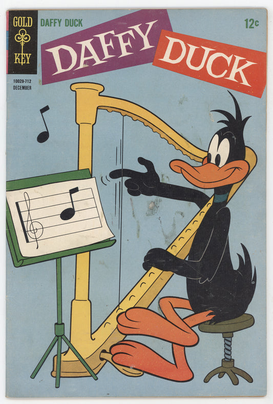 Daffy Duck 51 Gold Key 1967 VG Harp Elmer Fudd Tweety Bird Sylvester