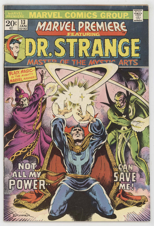 Marvel Premiere 13 1974 FN Dr Strange Frank Brunner