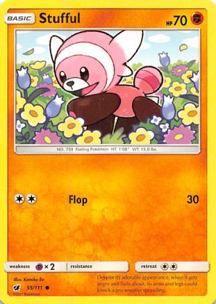 Stufful 055/111 - SM  Crimson Invasion Reverse Holofoil
