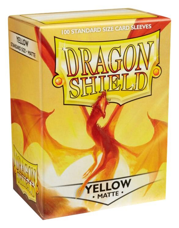 Dragon Shield Matte Sleeves - Yellow (100-Pack) - Golden Apple Comics