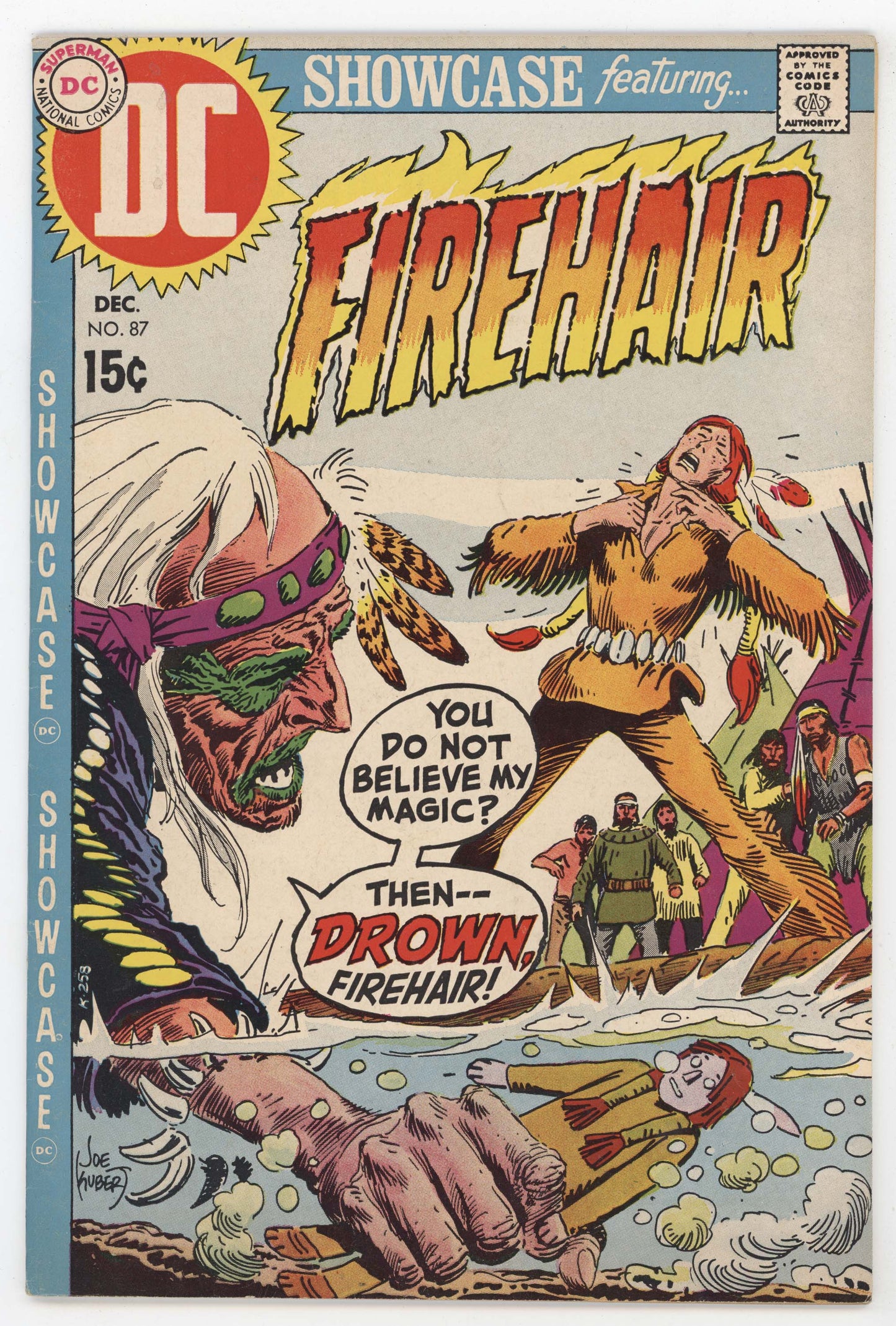 Showcase 87 DC 1969 FN VF Joe Kubert Firehair Native American Voodoo Doll