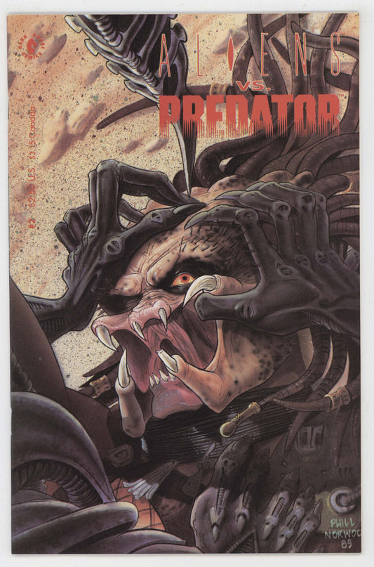 Aliens Vs Predator 2 Dark Horse 1990 NM Phil Norwood Randy Stradley