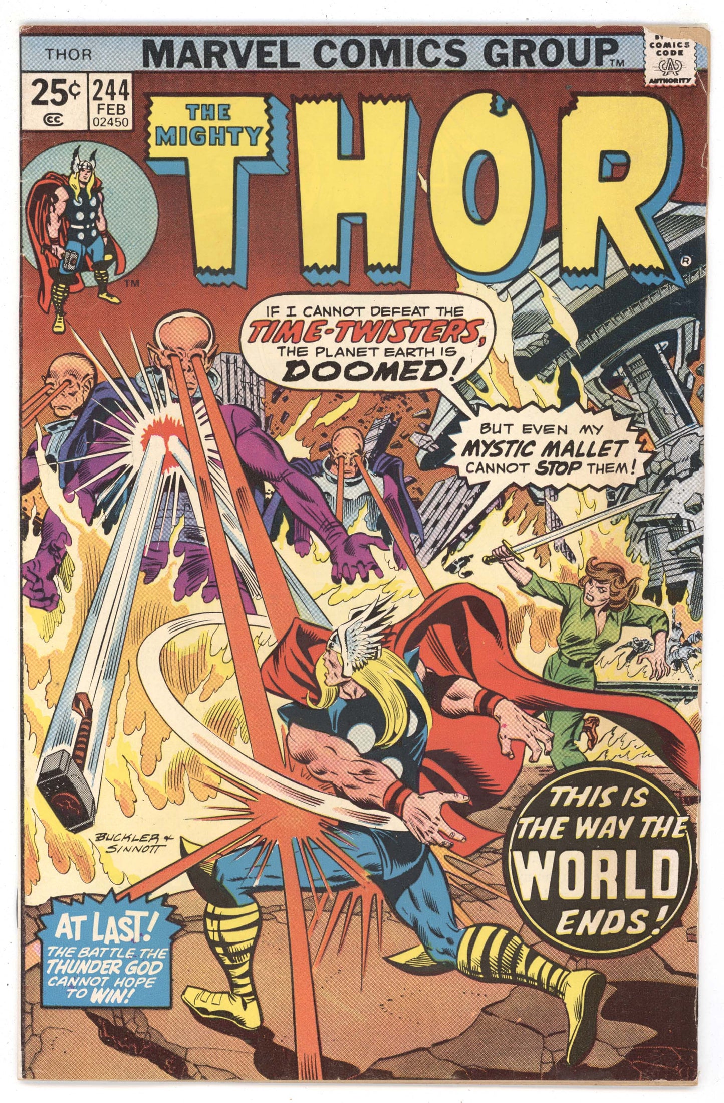 Mighty Thor 244 Marvel 1976 VG Rich Buckler Len Wein