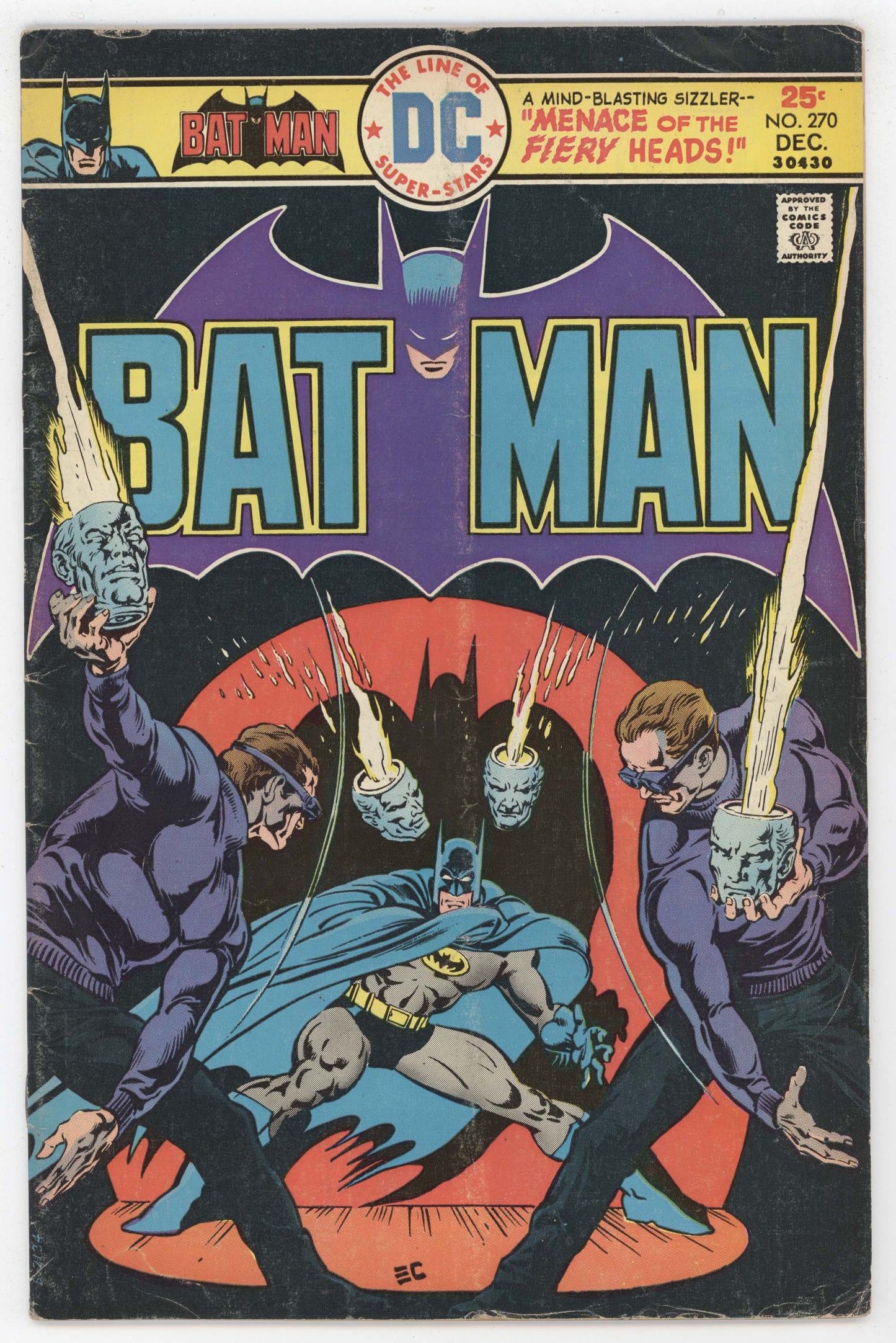 Batman 270 DC 1975 VG FN Ernie Chan Spotlight Fiery Heads