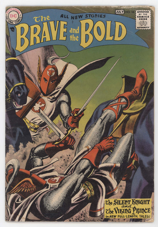 Brave And The Bold 18 DC 1958 GD VG Irv Novick Joe Kubert Silent Knight Robin Hood
