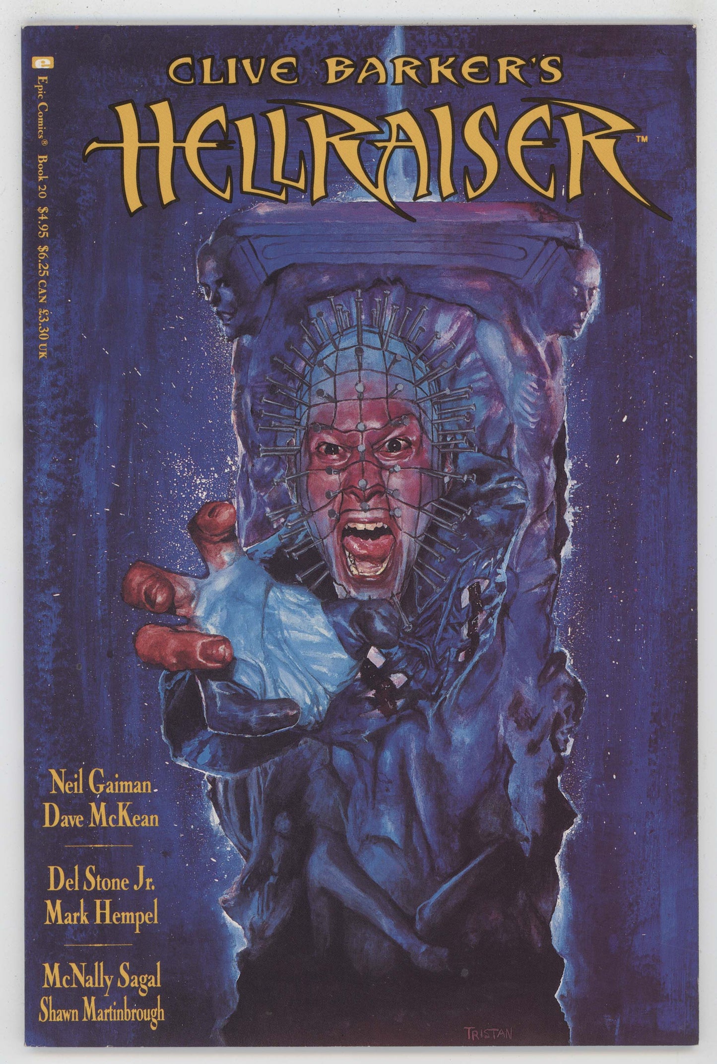 Hellraiser 20 Epic Marvel 1992 NM Clive Barker Pinhead Neil Gaiman Dave McKean