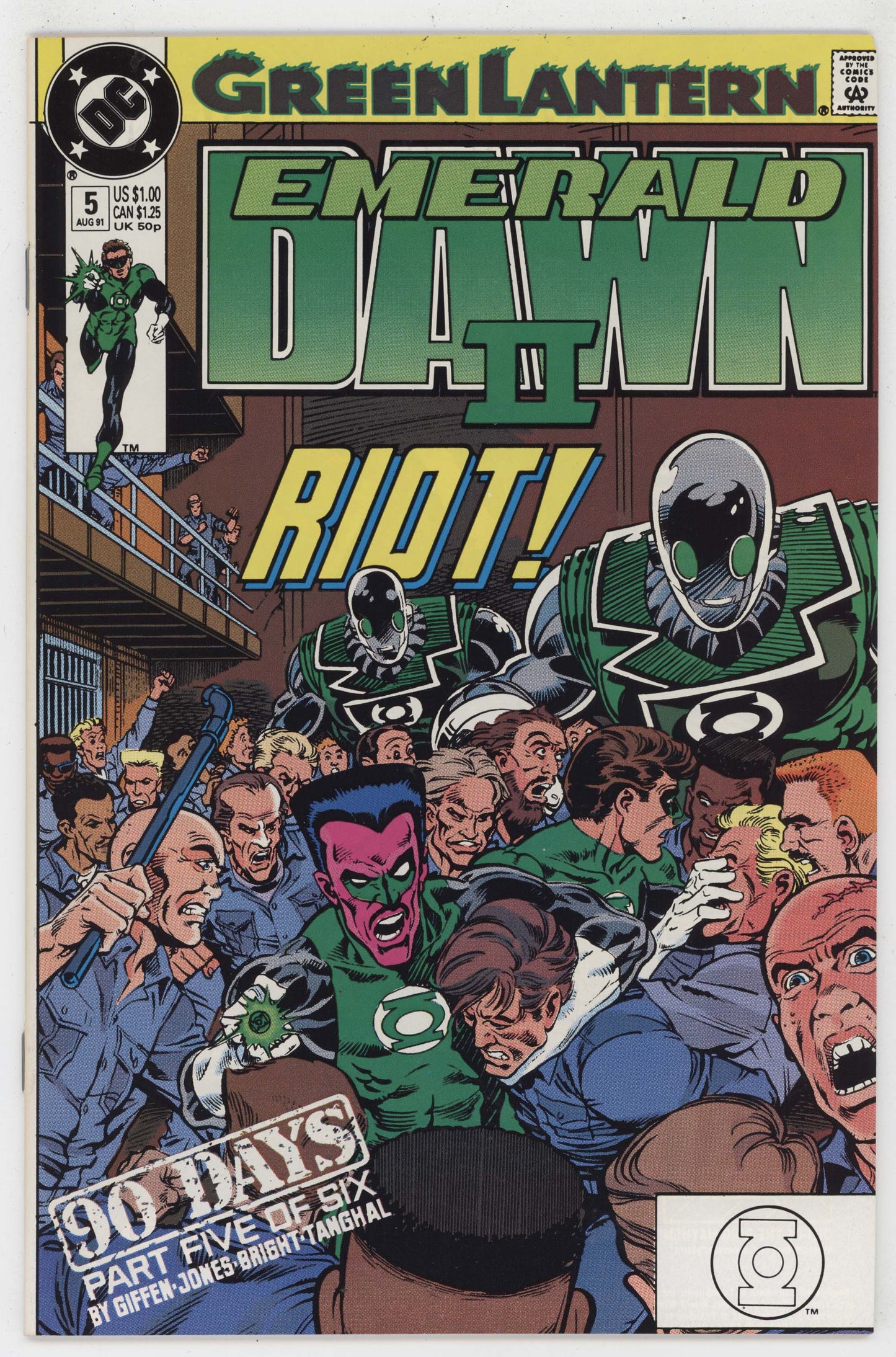 Green Lantern Emerald Dawn II 5 DC 1991 NM Bright