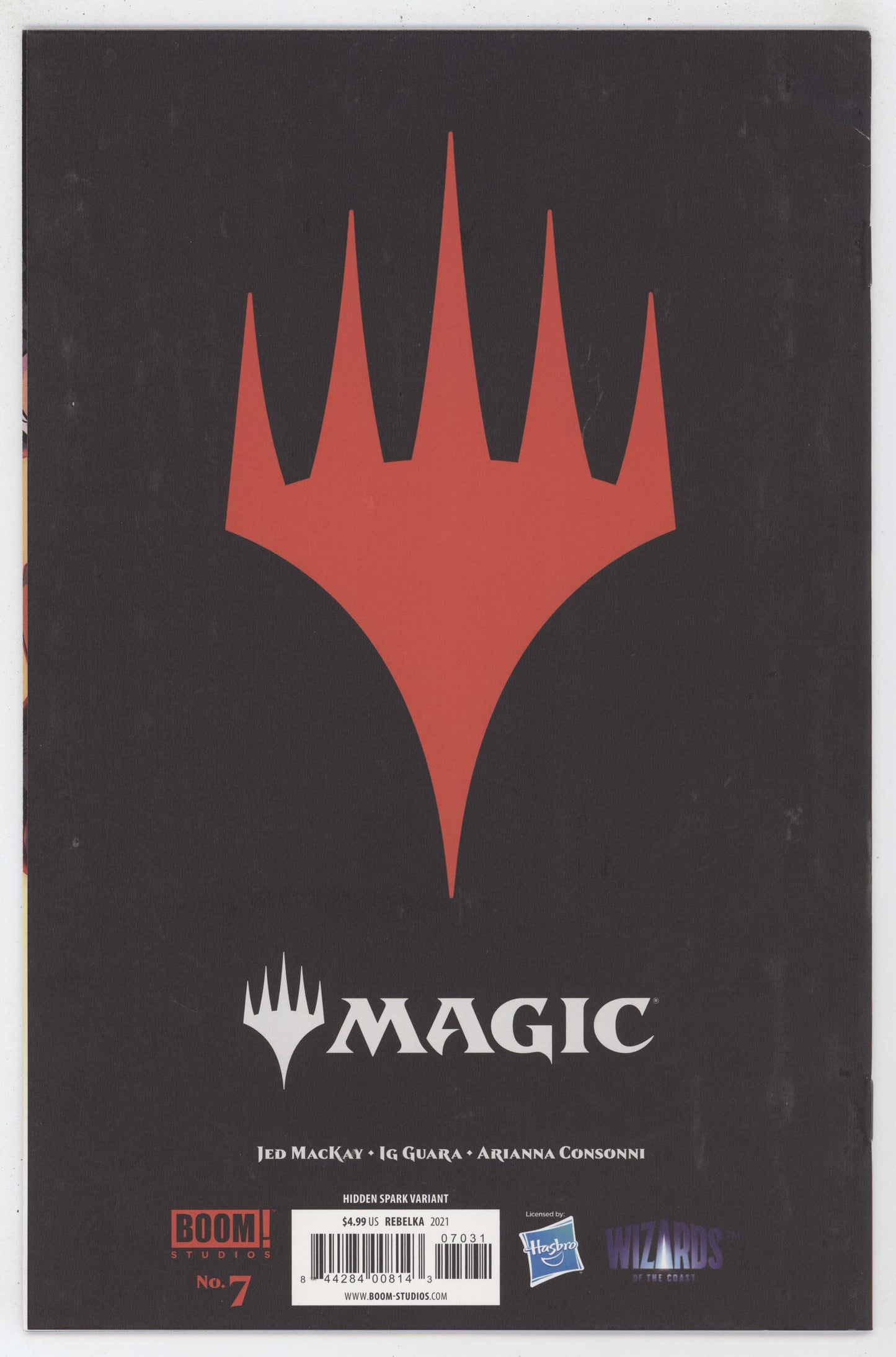 Magic The Gathering MTG 7 Boom 2021 VF Jakub Rebelka Hidden Spark Variant