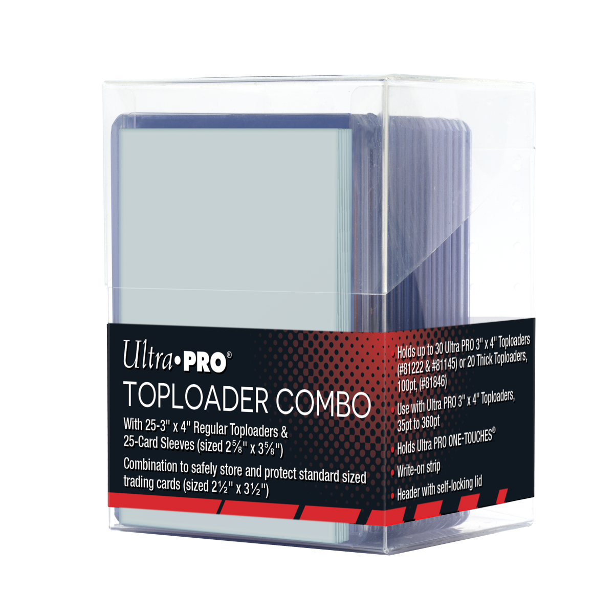 TOPLOADER® Sleeves and Sleeves Combo (25ct) with Clear Storage Box