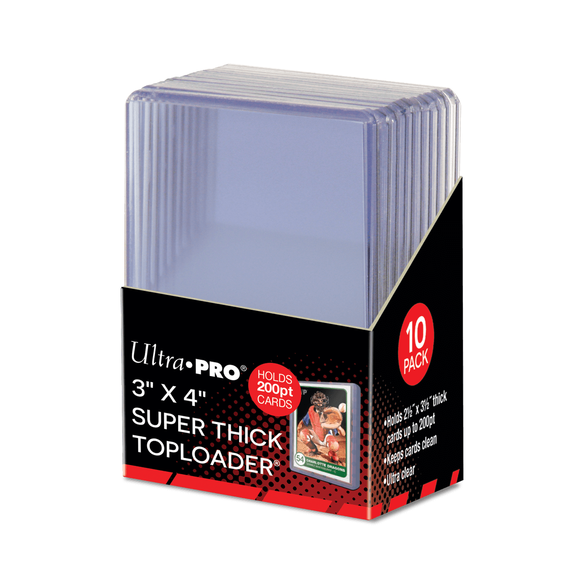 3" x 4" Super Thick 200PT TOPLOADER® Sleeves (10ct)