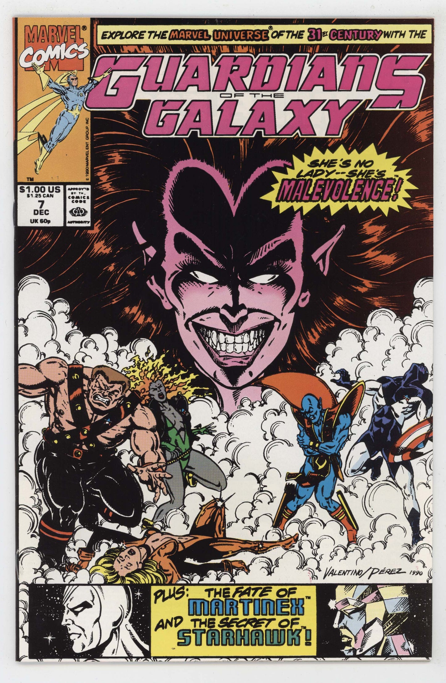 Guardians of the Galaxy 7 Marvel 1990 NM