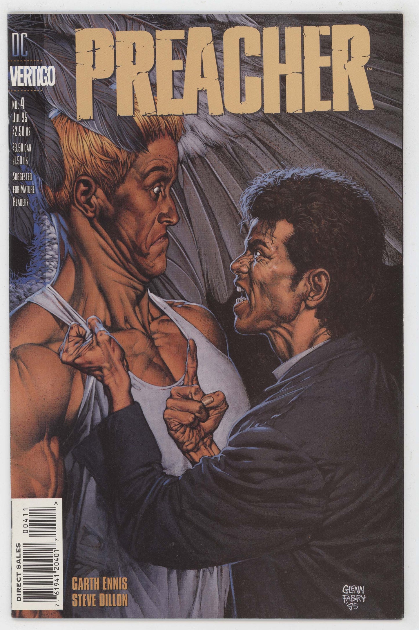 Preacher 4 Vertigo 1995 NM+ 9.6 Garth Ennis Steve Dillon AMC TV