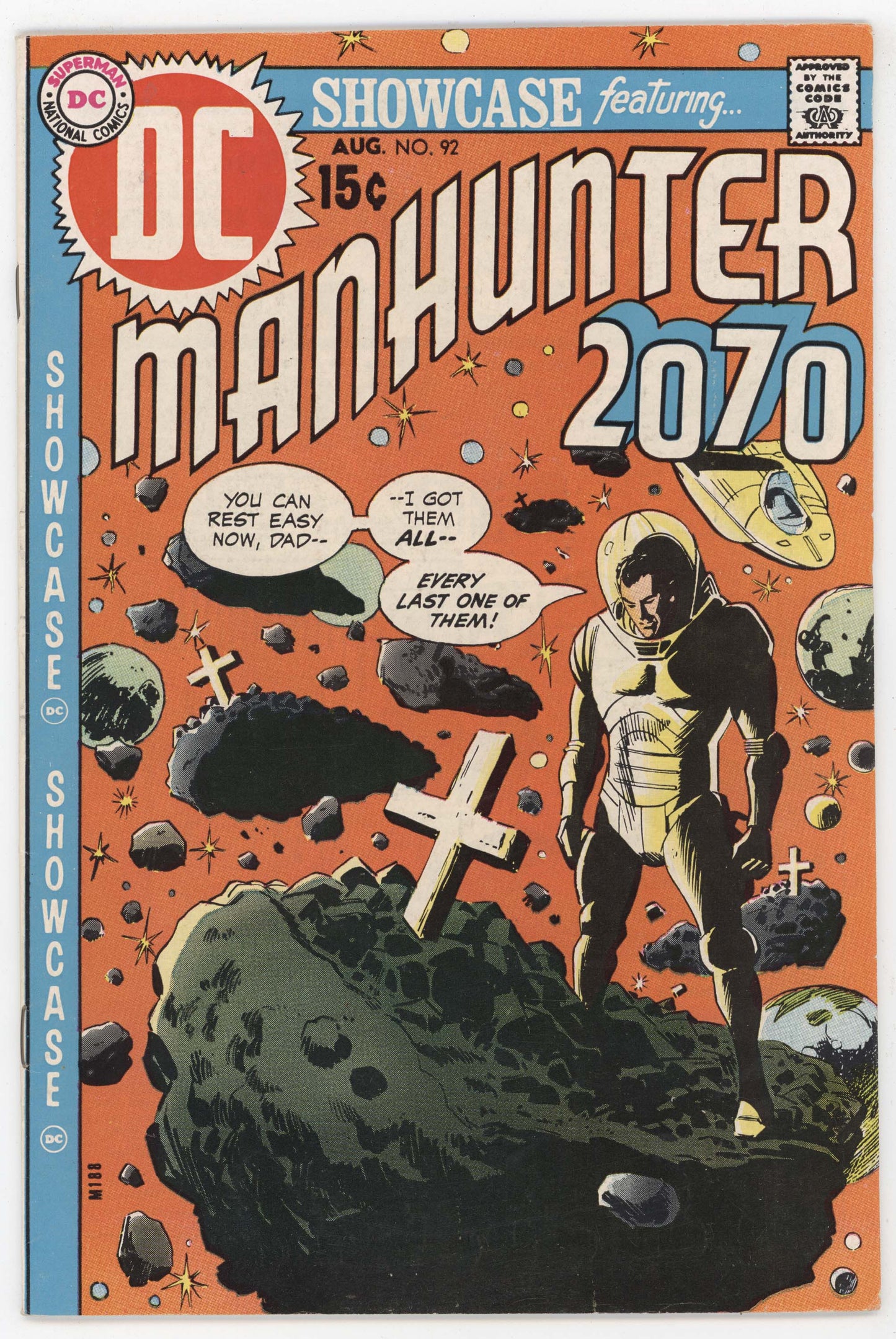 Showcase 92 DC 1970 VF Mike Sekowsky Manhunter 2070 Asteroid Graveyard