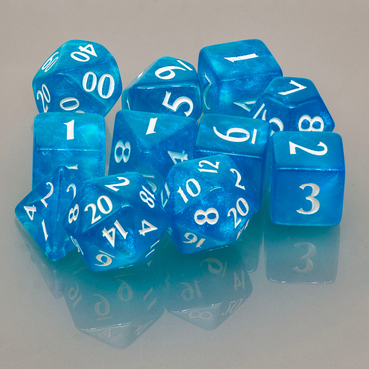 ECLIPSE® Acrylic RPG Dice Set (11ct) - Sky Blue