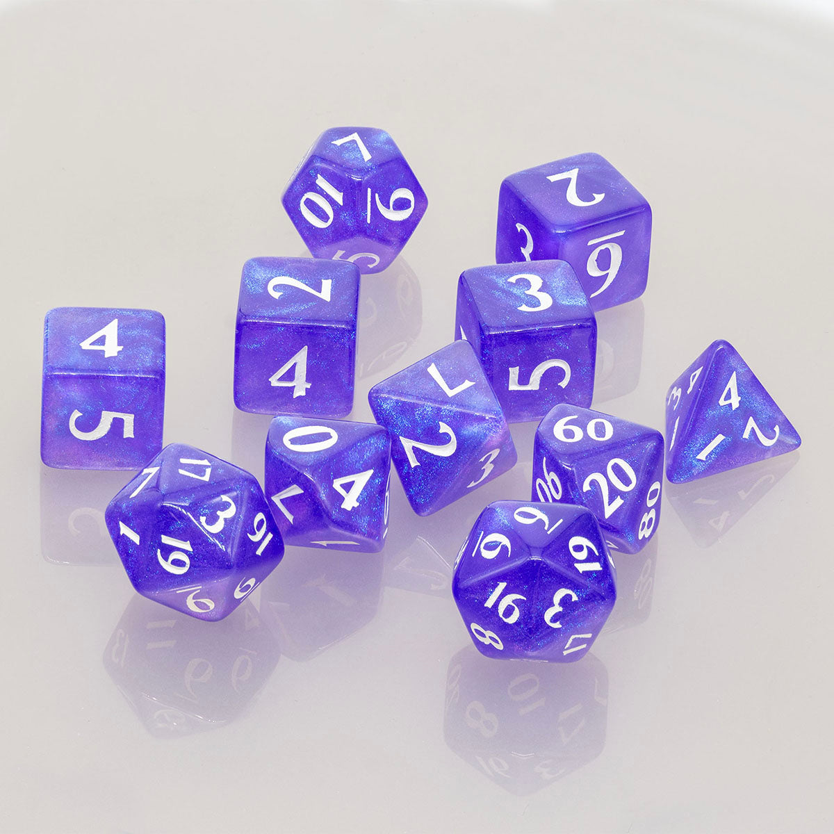 ECLIPSE® Acrylic RPG Dice Set (11ct) - Royal Purple