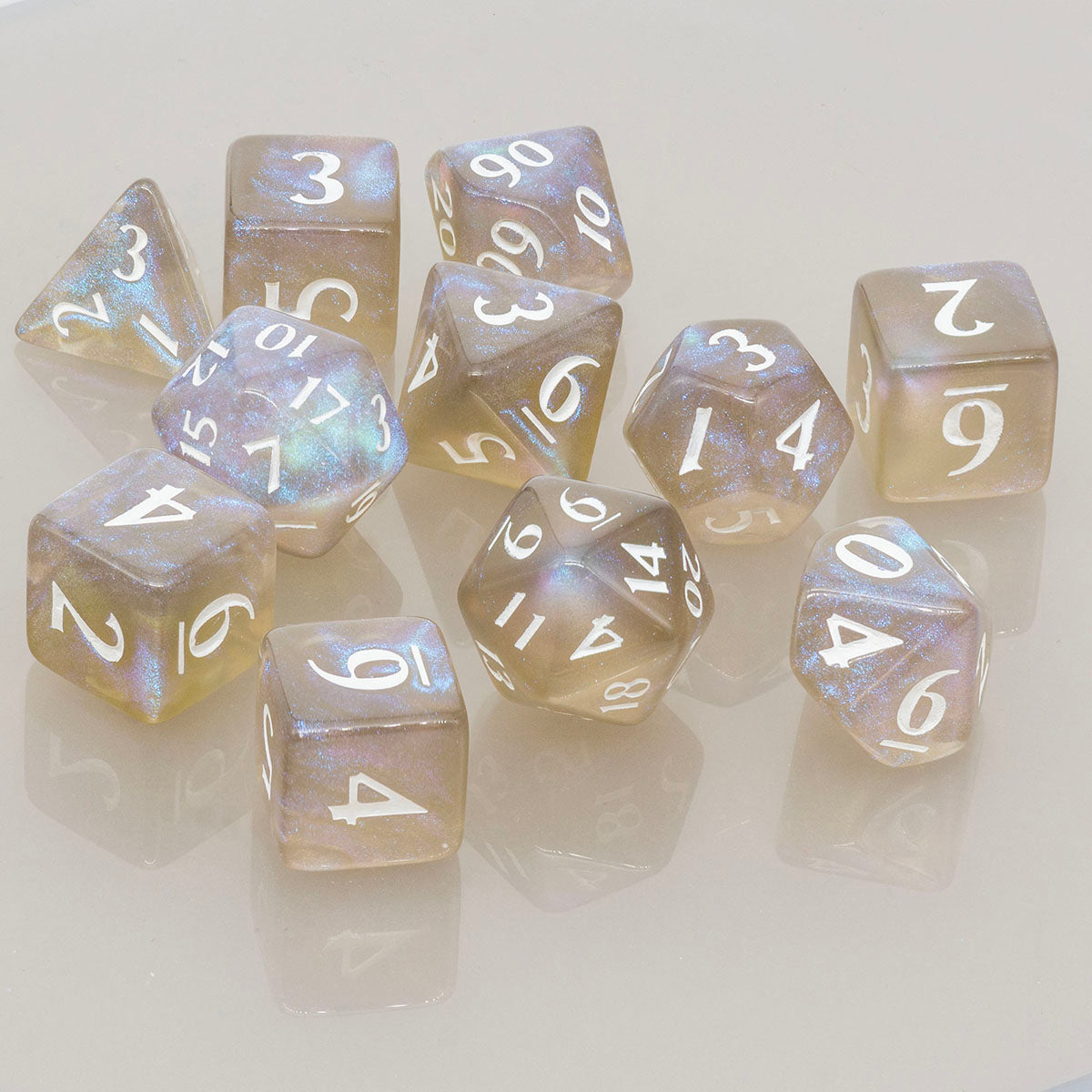 ECLIPSE® Acrylic RPG Dice Set (11ct) - Smoke Grey