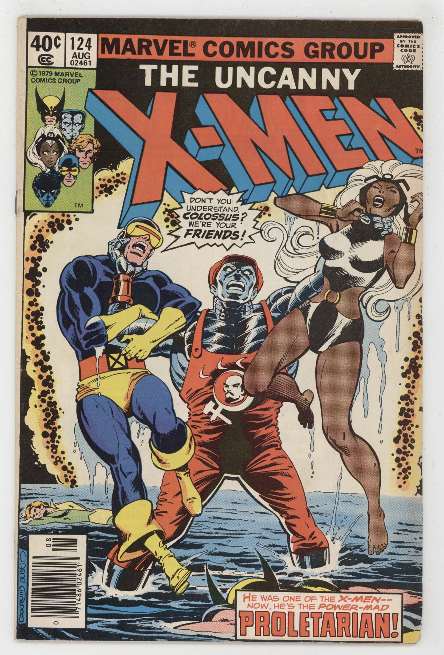 Uncanny X-Men 124 Marvel 1979 FN VF Arcade Colossus Cyclops - Golden Apple Comics