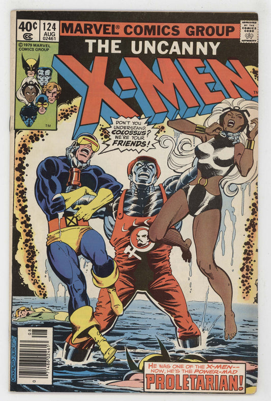 Uncanny X-Men 124 Marvel 1979 FN VF Arcade Colossus Cyclops - Golden Apple Comics