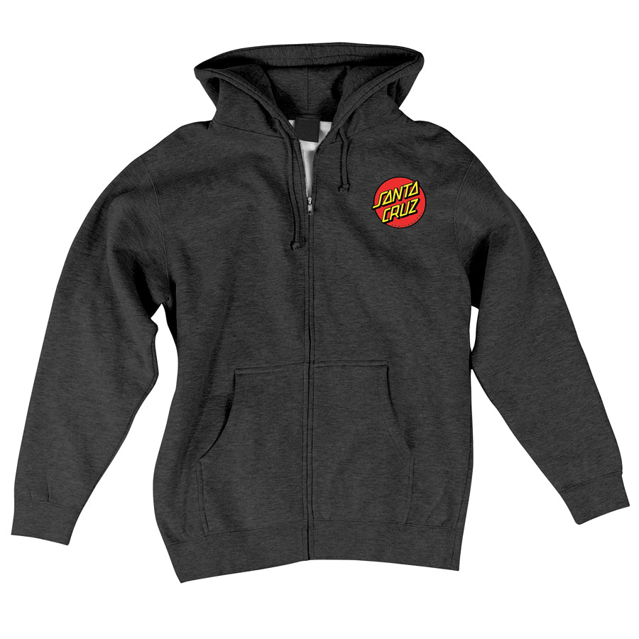 Santa Cruz Classic Dot Zip Up Heavyweight Hooded Sweatshirt