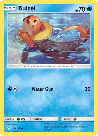 Buizel 035/156 - SM  Ultra Prism Reverse Holofoil