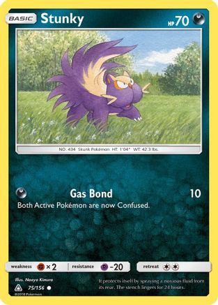 Stunky 075/156 - SM  Ultra Prism Reverse Holofoil