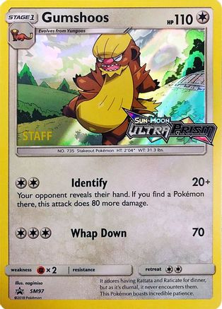 Gumshoos (Prerelease) [Staff] SM97 - SM Promos Holofoil