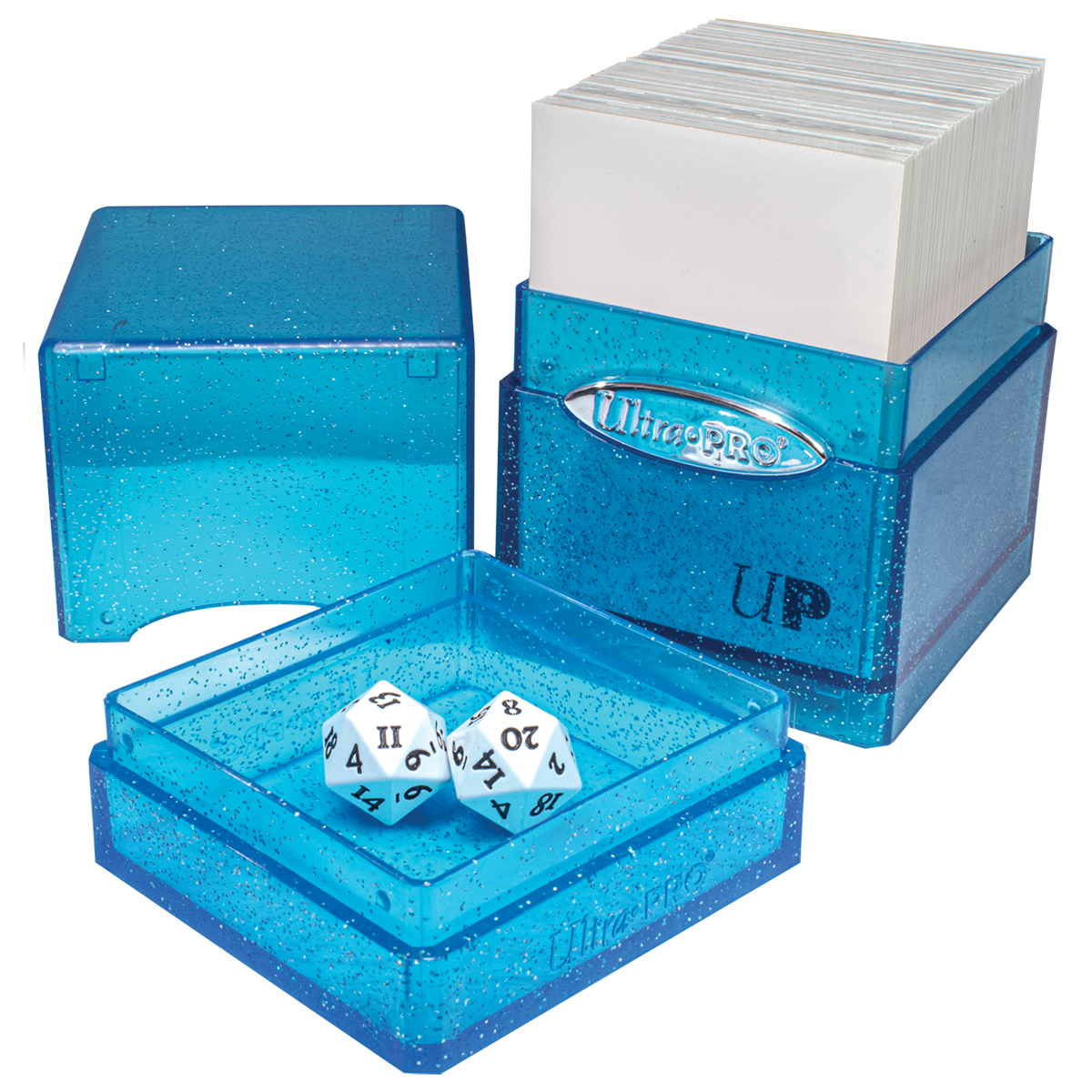 Glitter SATIN® Tower DECK BOX® - Blue