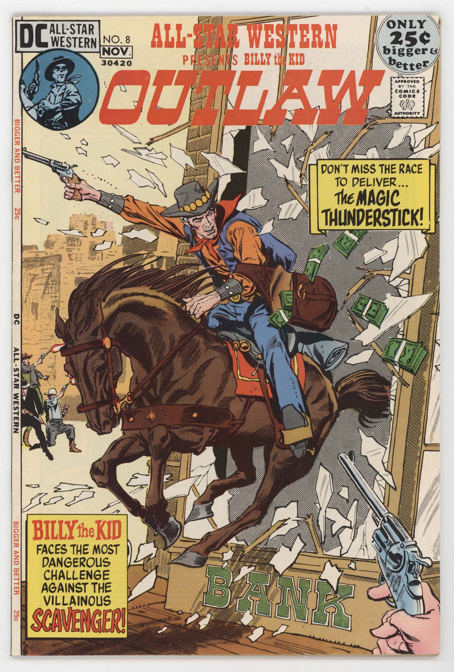 All Star Western 8 DC 1971 VF Joe Kubert Gil Kane Cowboy Outlaw