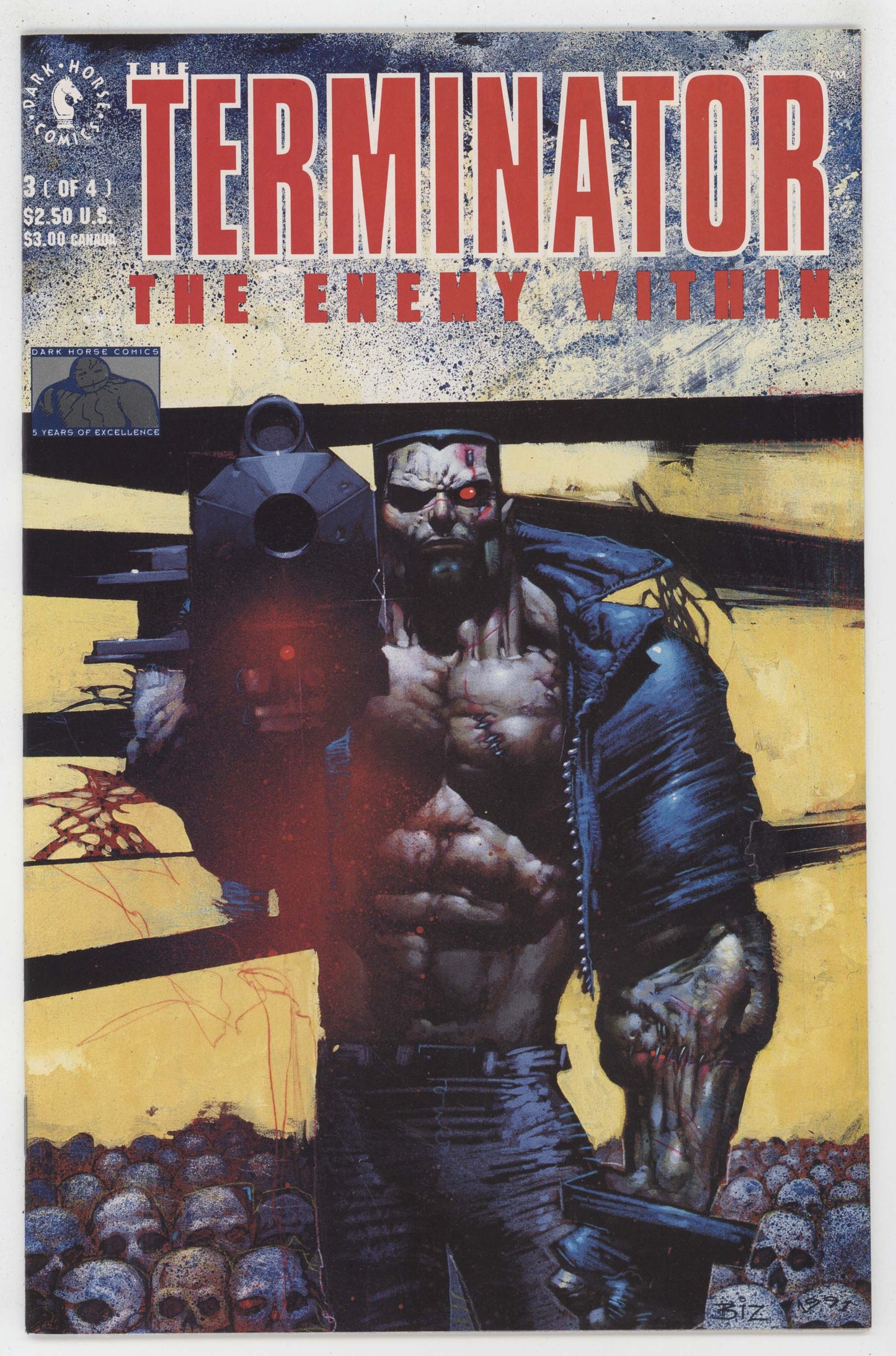 Terminator Enemy Within 3 Dark Horse 1991 NM+ 9.6 Simon Bisley Movie