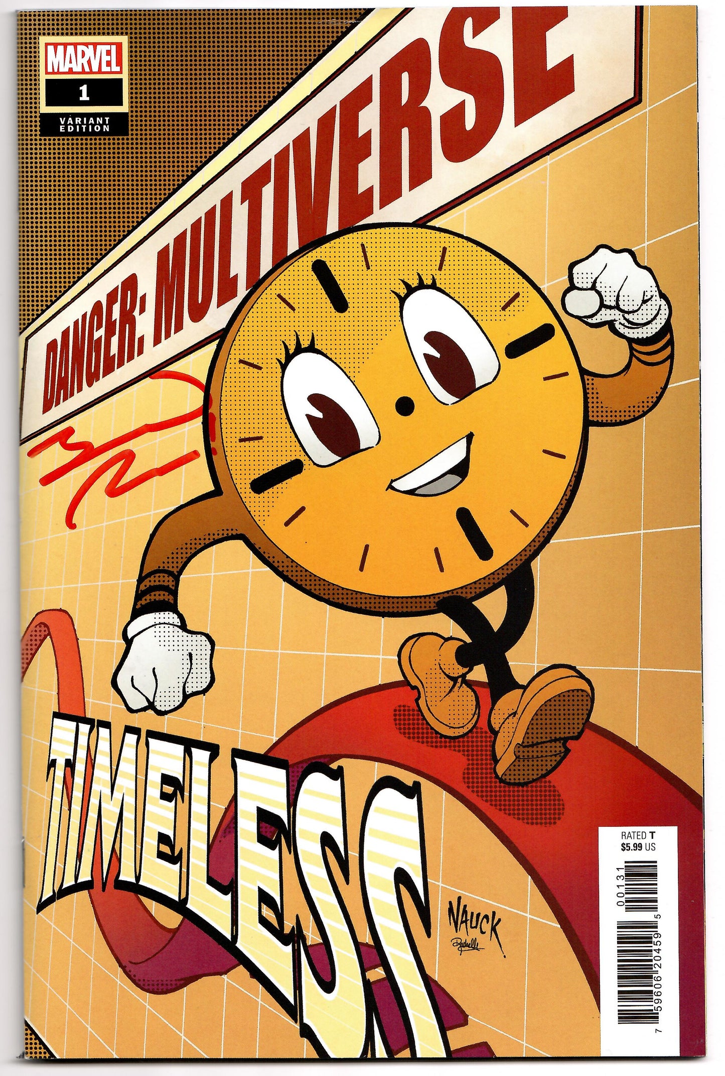 Timeless #1 B Marvel 2022 Todd Nauck Miss Minutes Variant SIGNED Jed MacKay