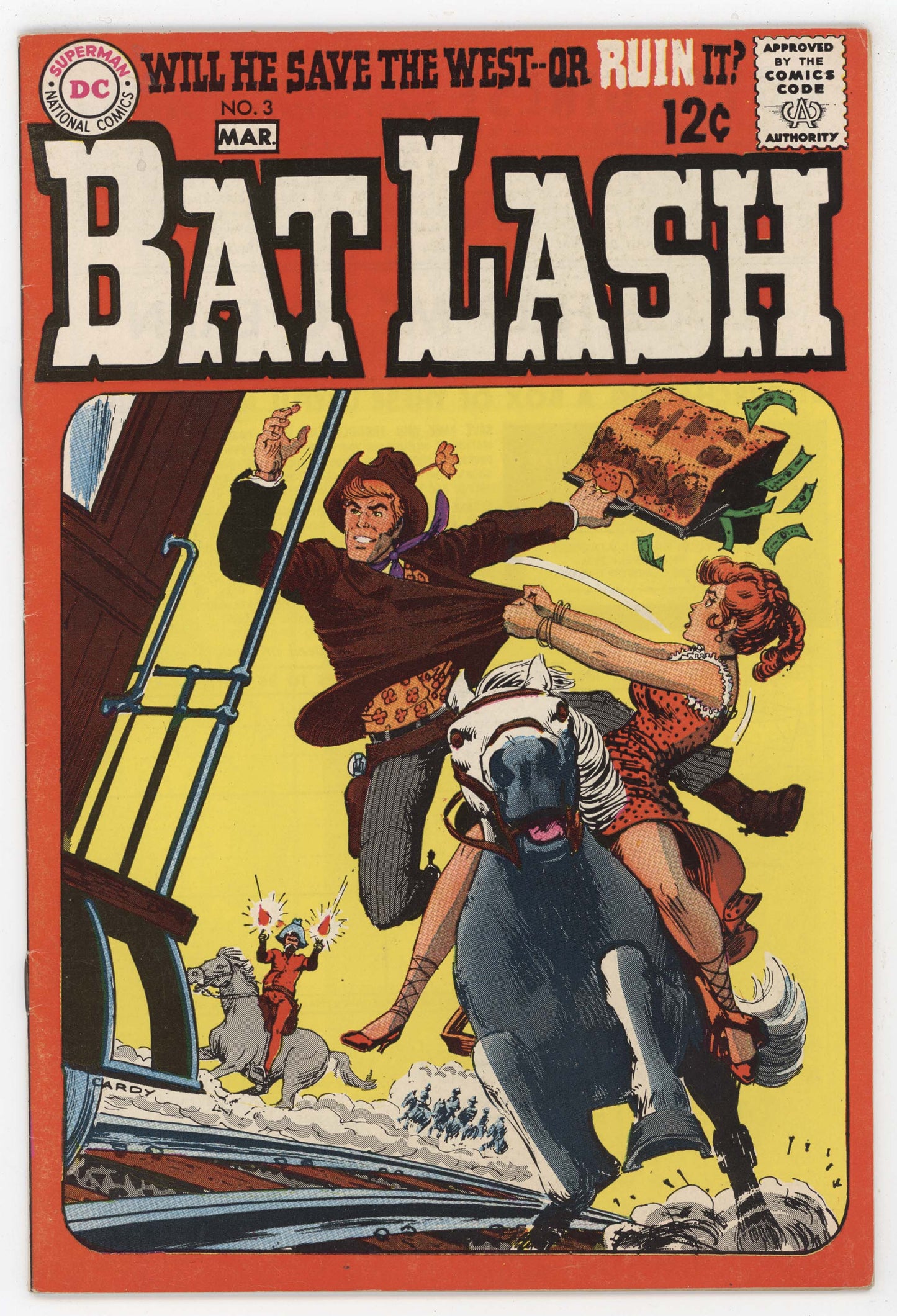 Bat Lash 3 DC 1969 VF Nick Cardy GGA Train Robber Cash Money Cowboy Western