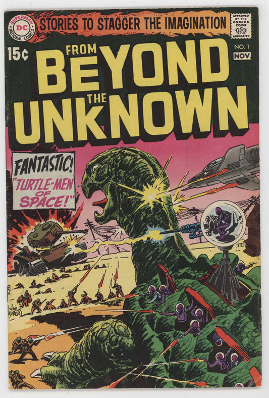 From Beyond The Unknown 1 DC 1969 FN VF Joe Kubert Giant Turtle Monster