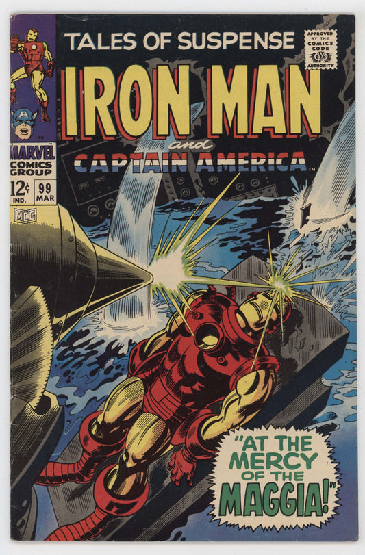 Tales Of Suspense 99 Marvel 1968 FN Iron Man Captain America Black Panther