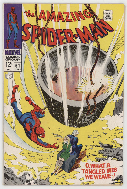 Amazing Spider-Man 61 Marvel 1968 FN Stan Lee John Romita Gwen Stacy Bondage