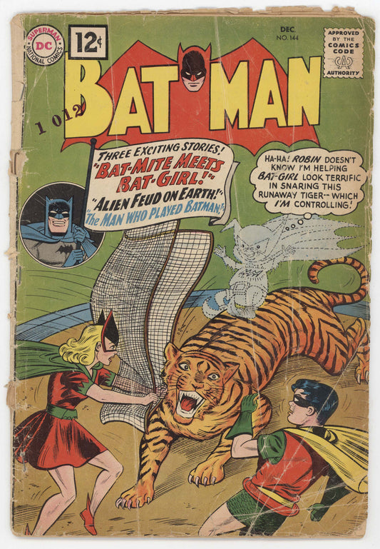 Batman 144 DC 1961 FR GD Sheldon Moldoff Bill Finger Joker Batgirl Batwoman