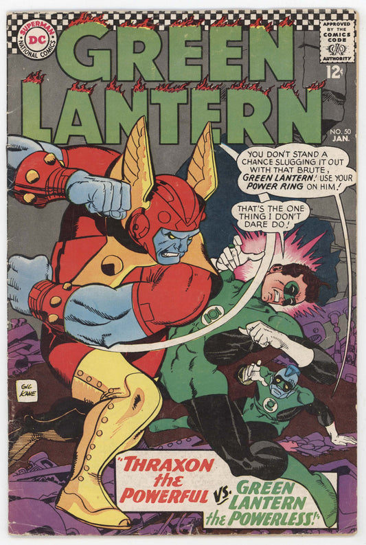 Green Lantern 50 DC 1967 FN Gil Kane John Broome Thraxton