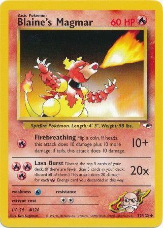 Blaine's Magmar 037/132 - Gym Heroes Unlimited