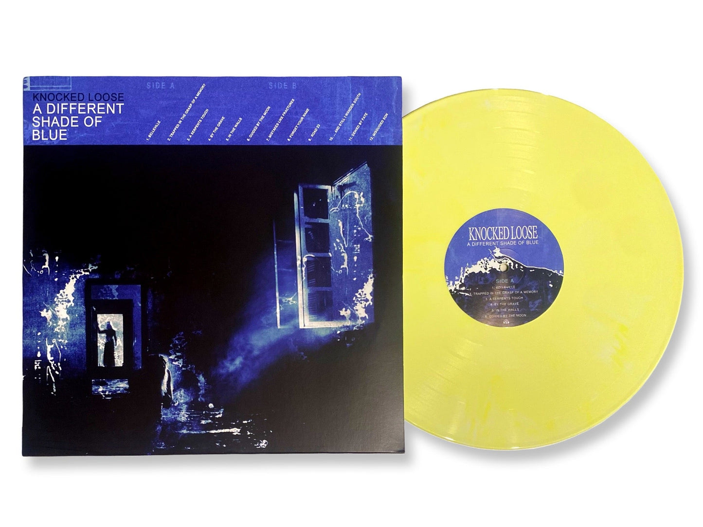 Knocked Loose - A Different Shade of Blue (Limited Edition Marbled Yellow Colored Vinyl)