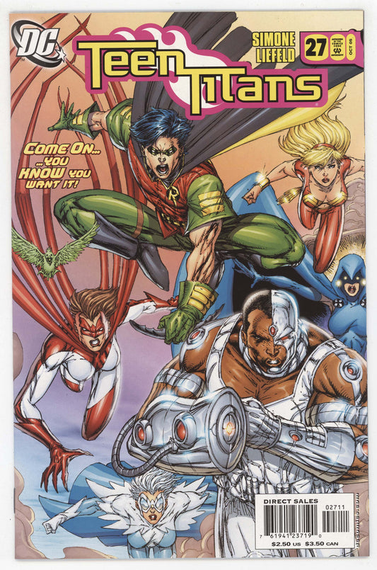 Teen Titans 27 A DC 2003 3rd Series NM Rob Liefeld Hawk Dove Robin