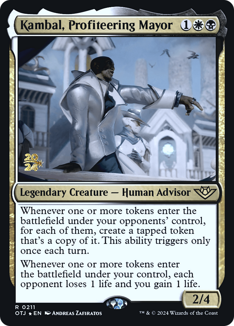 Kambal, Profiteering Mayor (PRE-211) - Outlaws of Thunder Junction Promos Foil